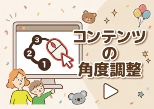 コンテンツの角度調整のアイキャッチ画像