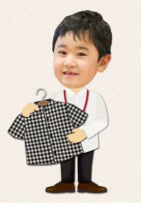 服屋の着せ替えイラスト①