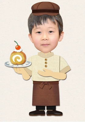 ケーキ屋の着せ替えイラスト③