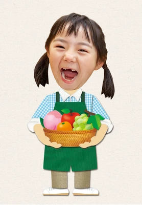 果物屋の着せ替えイラスト