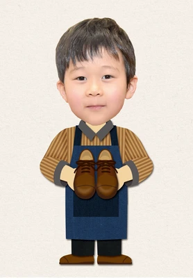 靴屋の着せ替えイラスト