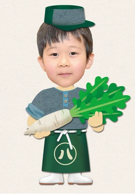 八百屋の着せ替えイラスト