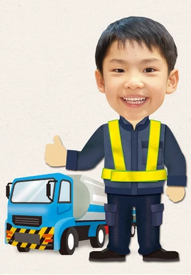 特殊車両ドライバー②の着せ替えイラスト