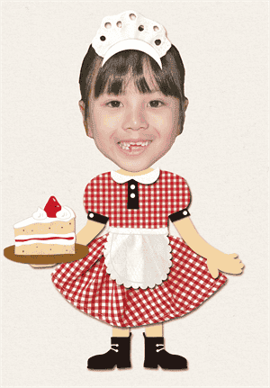 ケーキ屋①の着せ替えイラスト