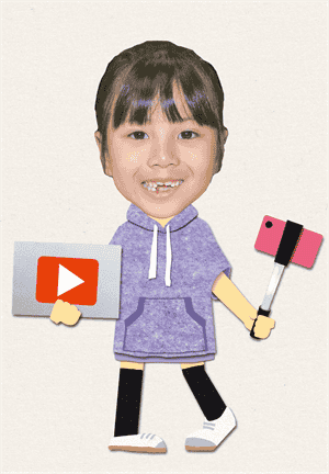 YouTuber②の着せ替えイラスト