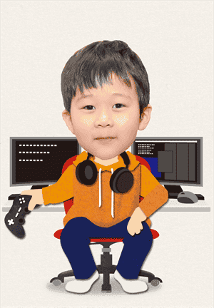 ゲームクリエイター①の着せ替えイラスト