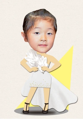 ファッションモデル①の着せ替えイラスト