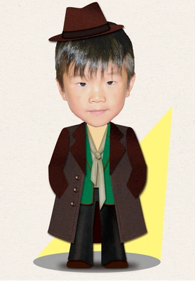 ファッションモデル②の着せ替えイラスト