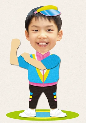 体操のおにいさんの着せ替えイラスト