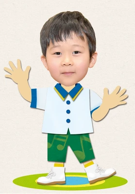 歌のおにいさんの着せ替えイラスト