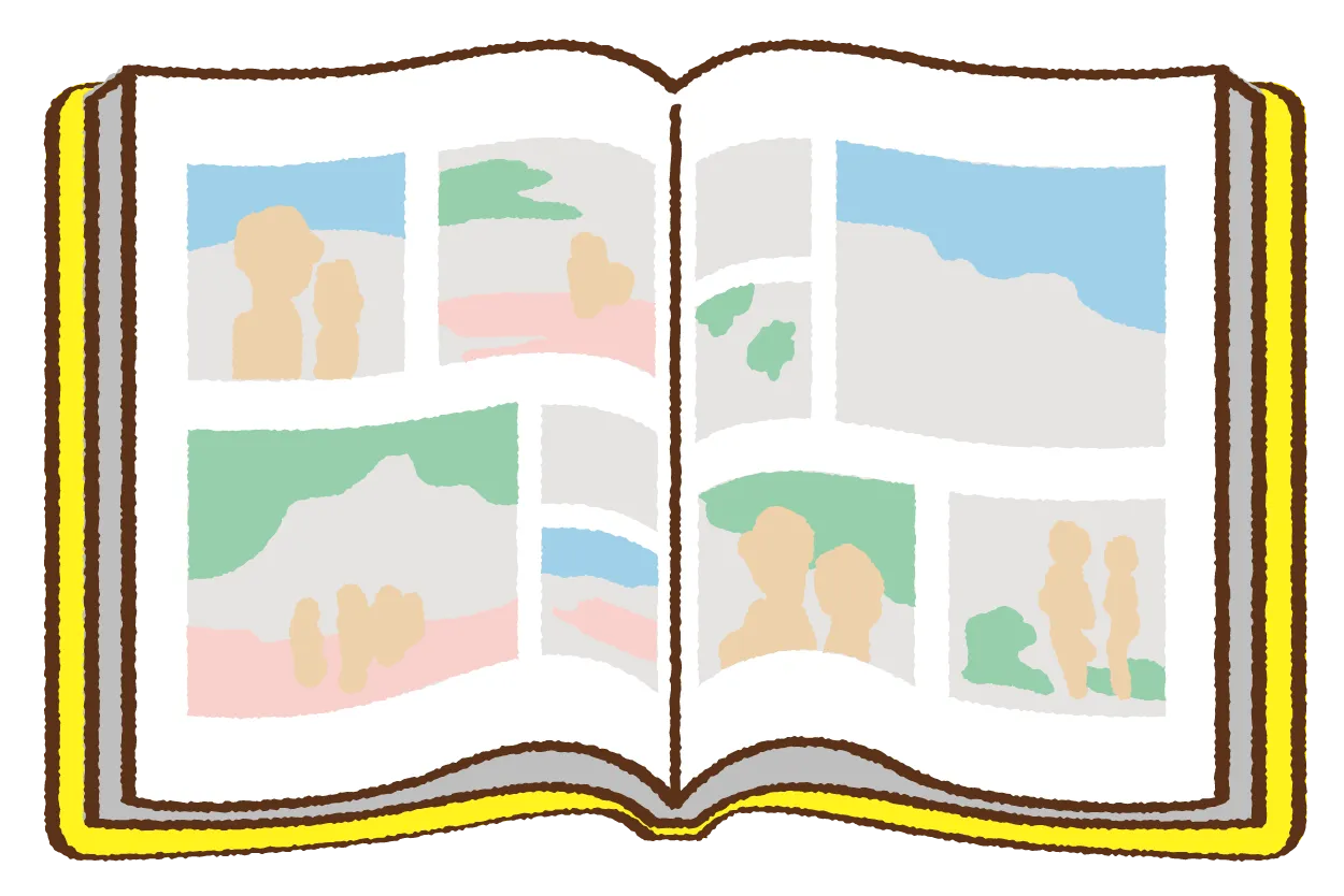 卒園アルバムの製本比較：雑誌や文庫本で使われる「無線綴じ」の特徴と注意点