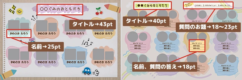 テキストの適性サイズの説明画像