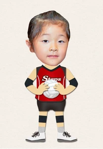 バレーボール選手②の着せ替えイラスト