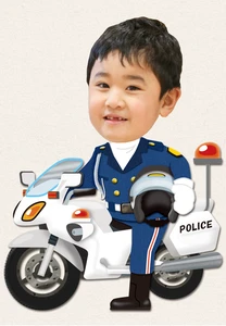 警察官③の着せ替えイラスト