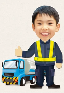 特殊車両ドライバー②の着せ替えイラスト