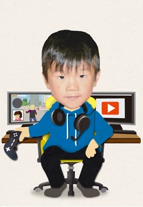 ゲーム実況YouTuber②の着せ替えイラスト