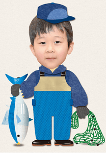 漁師の着せ替えイラスト