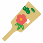 羽子板のイラスト