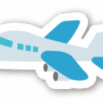 飛行機のイラスト