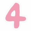 数字のイラストスタンプ_4
