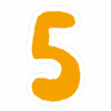 数字のイラストスタンプ_5
