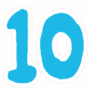数字のイラストスタンプ_10