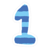 数字のイラストスタンプ_1