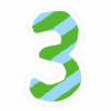 数字のイラストスタンプ_3