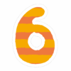 数字のイラストスタンプ_6