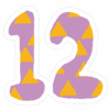数字のイラストスタンプ_12