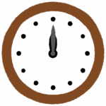 時計のイラスト12時