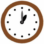 時計のイラスト1時
