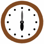 時計のイラスト6時