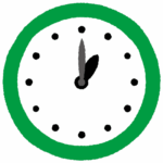 時計のイラスト1時