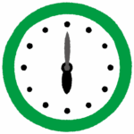 時計のイラスト6時