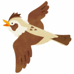 ひばりのイラスト
