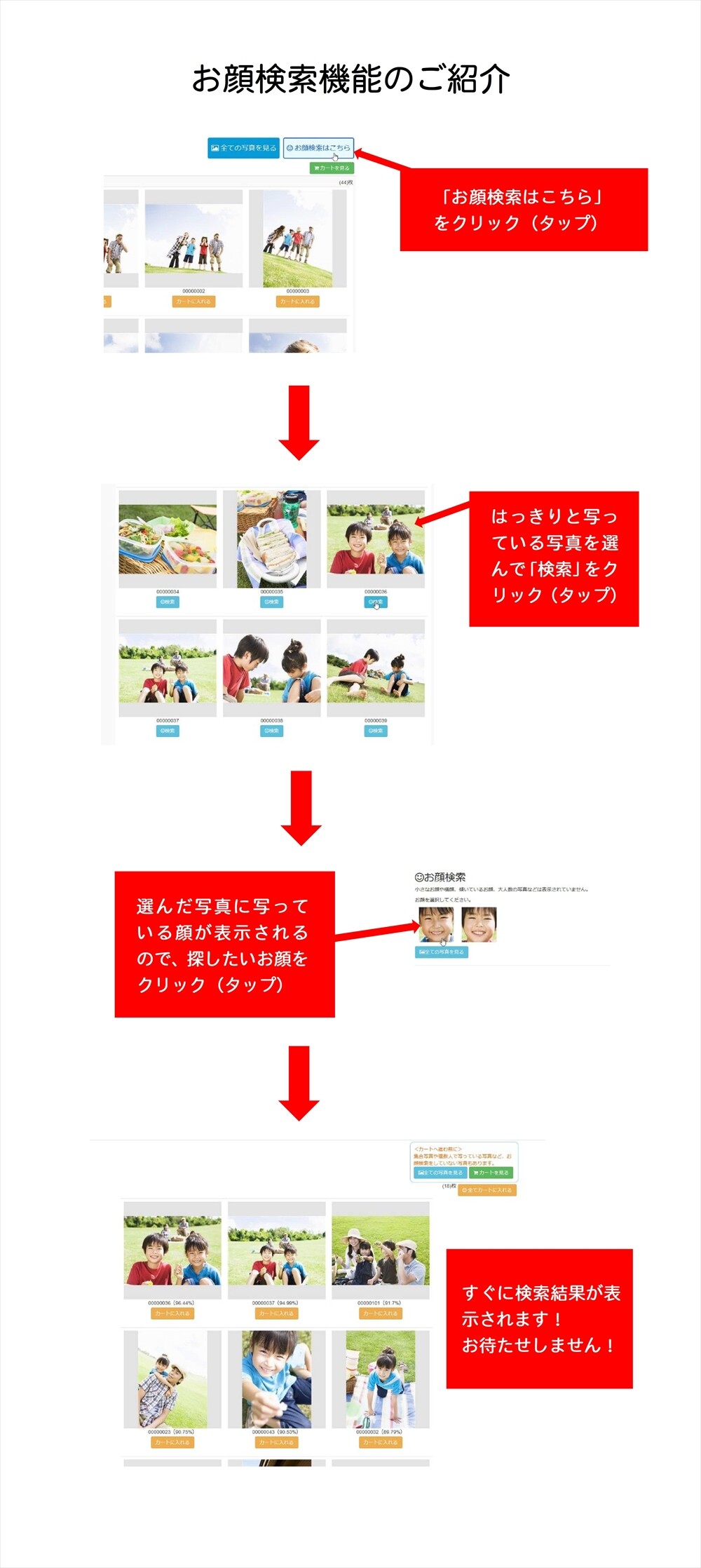 お顔検索機能のご紹介
