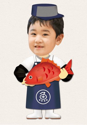 魚屋の着せ替えイラスト