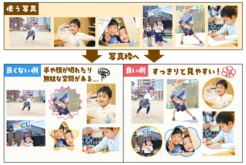 写真枠の見映えの比較