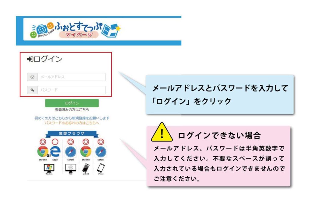 ログイン➀